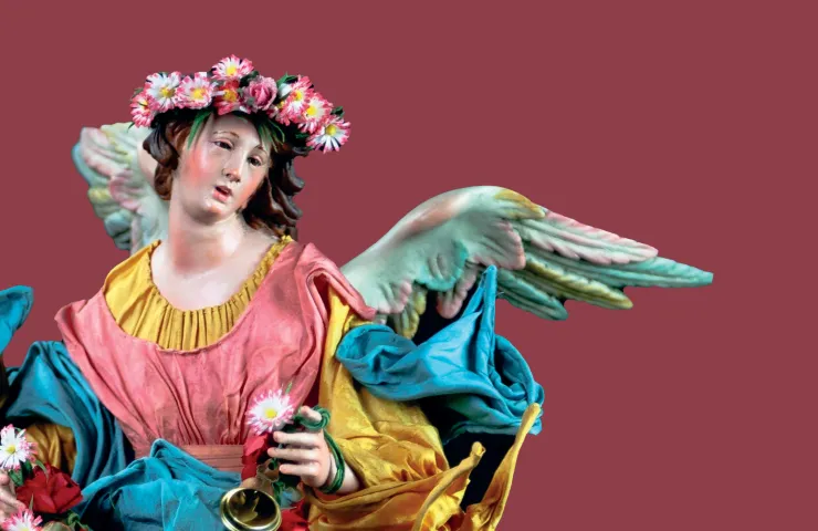 detalle de figura de un angel