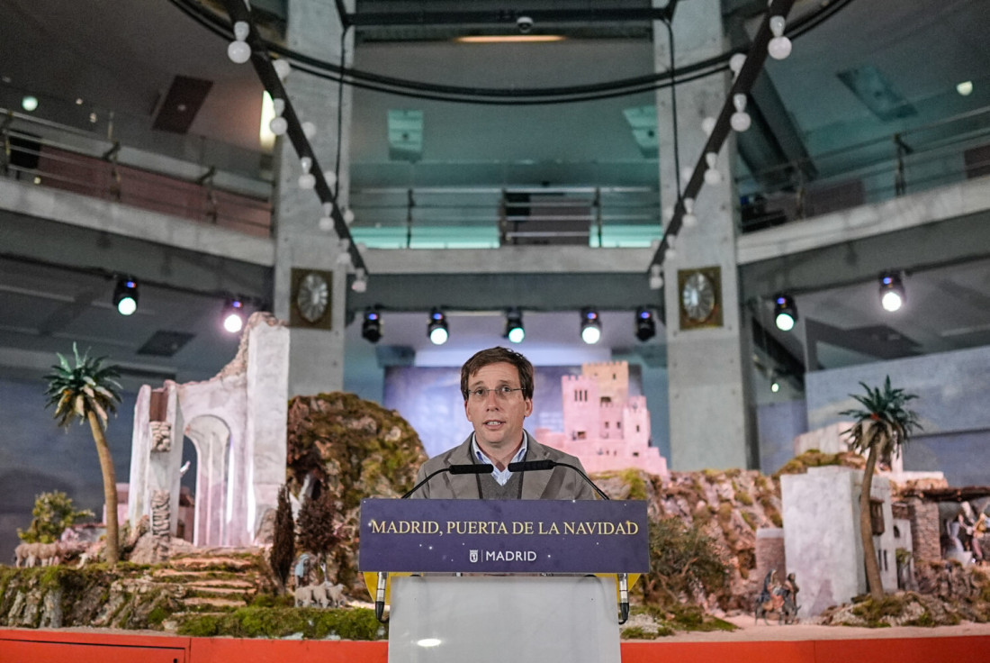 Inauguración del belén de Cibeles