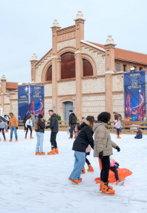 presentación de La tradicional pista de hielo de Matadero Madrid abre sus puertas